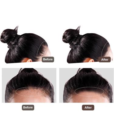 Thickening Hairline Shadow Pressed Powder to Volumize Hair Cover Grey Roots with Soft Sponge Portable for Travel Safe Ingredients 12g (Brown) - Buy Online on GoSupps.com