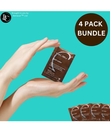 4 x Malibu C Hard Water Wellness Remedy - Malibu C - Hard Water Sachet for Hard Water Protection - Malibu Hair Treatment for Dry and Damaged Hair - Restores and Revitalizes - Buy Online on GoSupps.com