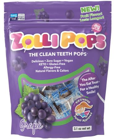 Zollipops The Clean Teeth Pops Grape 15 ZolliPops 3.1 oz