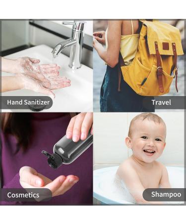 TOUREAL 100ML Travel Bottles Set - 5 Empty Plastic Cosmetic Bottles with Funnel & Flip Cap | Ideal for International Shipping - Buy Online on GoSupps.com