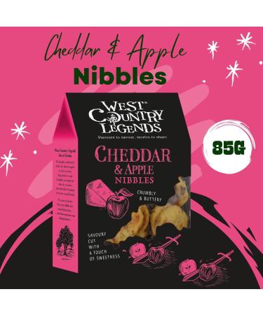 West Country Legends Nibbles Pick N Mix | Choose From 3 Flavours | Cheddar Double Devonshire & Chive Cheddar & Apple - Pack of 2 X 85g - Buy Online on GoSupps.com