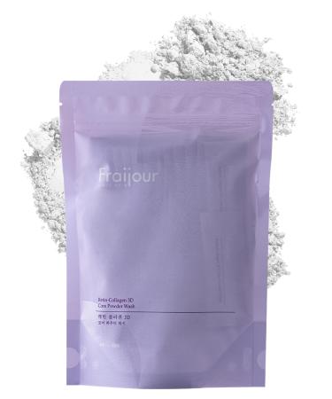 Fraijour Retin-Collagen 3D Core Powder Wash Exfoliating Powder Cleanser with Papain & 7 Collagens Tightens Pores Smooths Skin Anti-Aging For Oily & Acne-Prone Skin 30 Packets 0.04 oz. each