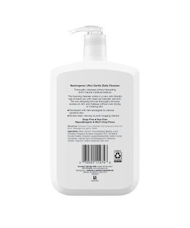 Neutrogena Ultra Gentle Foaming Facial Cleanser for Sensitive Skin - 16 fl. oz - Buy Online on GoSupps.com
