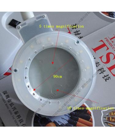 HD Desktop Magnifying Lamp with LED Lights 5-10 Times Electronic Mobile Phone Repair Elderly Reading Identification Magnifiers - Buy Online on GoSupps.com