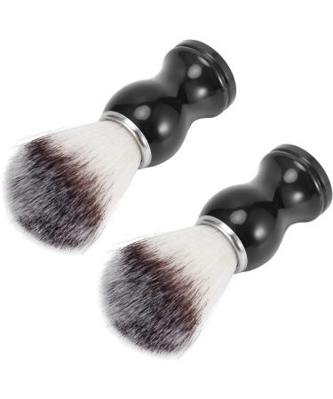 2 PCS Portable Beard Brush Set - Travel Facial Cleaning Tool for Men | Small Size Shaving Brush for Grooming & Cleansing - Buy Online on GoSupps.com