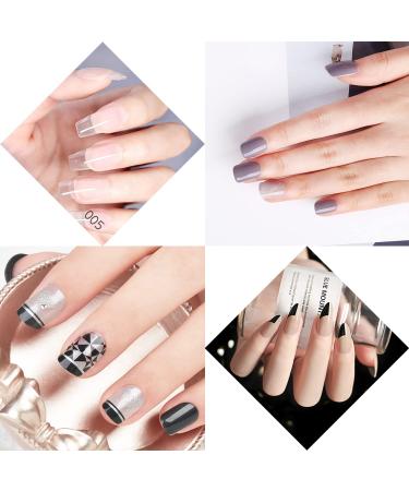 Buy Oval & Flat UV Gel Nail Brush Set | Rhinestone Handle | Professional Multicolor Nail Art Tools for Salon & DIY - Buy Online on GoSupps.com