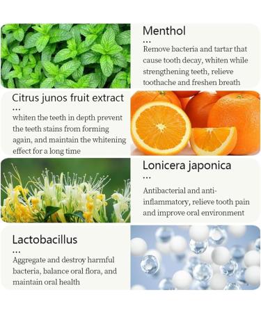 Probiotics Bright Whitening Teeth Mousse | 2024 Herbal Oral Repair Treatment | Deep Stain Removal Foam (2PCs) - Buy Online on GoSupps.com