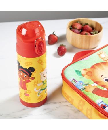 Daniel Tiger 13 oz Insulated Water Bottle - Spill Proof & BPA-Free for Kids - Keeps Drinks Cold for Hours - Yellow - Buy Online on GoSupps.com