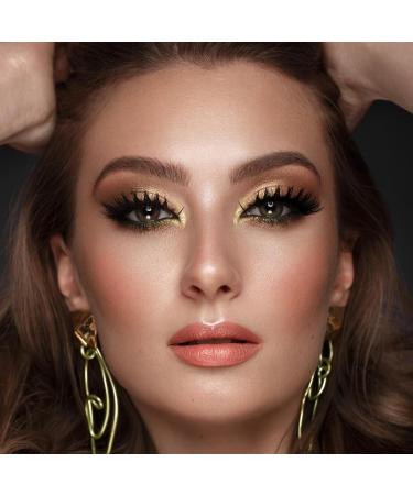 Lash Extension Kit - 10pcs Fluffy Wispy Fox Cat Eye & Volume Curly Strip Lashes for Natural Makeup & Cosplay | Lightweight Black Eyelashes - Buy Online on GoSupps.com