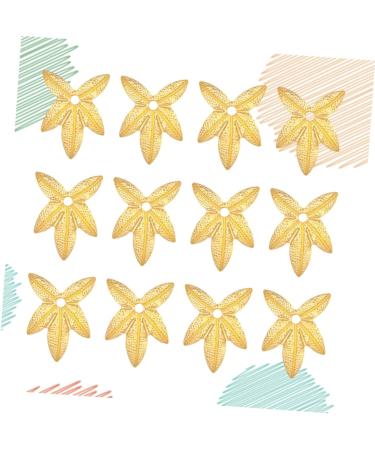 TOPBATHY 1500 Pcs Flowers for Hair Accessories Leaves Flatback Leaves Loose Bead Gold Locket Handmade Earrings Gold Hair Accessories Headdress Decor Accessories Faux Flowers Charm Hairpin Goldenx3pcs 1.5*1.1*02cmx3pcs - Buy Online on GoSupps.com