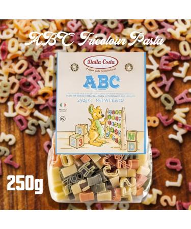 Dalla Costa Pasta Packet Pick N Mix - Choose From 5 Flavours | ABC Zoo Dinosauri Travel Teddy Tricolour-Pasta - Pack of 2 x 250g - Buy Online on GoSupps.com