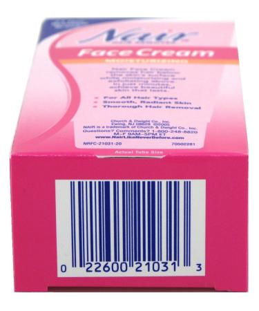 Nair Hair Remover Face Cream 2 oz (Pack of 6) - Smooth, Hair-Free Skin Guaranteed - Buy Online on GoSupps.com