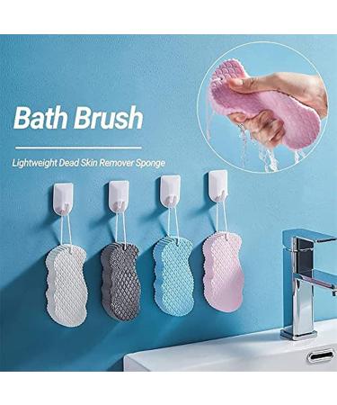 Superpeeler Dead Skin Remover Bath Sponge Set - 2/4 Pcs Grey | Magic Bath Shower Brush for Body Exfoliation - Buy Online on GoSupps.com