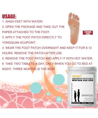Acupuncture Foot Paving Stickers for Height Growth & Stress Relief - 24 Pieces - Buy Online on GoSupps.com