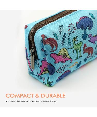Spring Linen Dinosaur Pencils & Eco-Friendly Makeup Bag | Stylish Stationery & Cosmetic Organizer - Buy Online on GoSupps.com