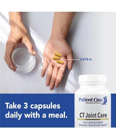 Patient One CT Joint Care | Supplement to Support Healthy Connective Tissue and Joint Function* | with Turmeric, Boswellia and More | 90 Capsules - Buy Online on GoSupps.com