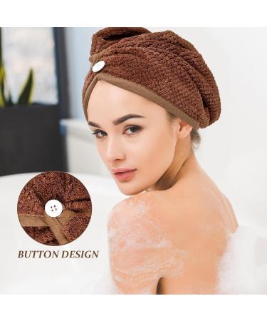 VALICLUD 2Pcs Hair Drying Hat - Quick Drying Absorbent Towel Cap for Effortless Hair Care - Buy Online on GoSupps.com