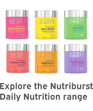 Nutriburst - TrueRadiance Collagen Support Gummies for Healthy Hair Skin & Nails - Biotin (100 g) Hyaluronic Acid (50mg) Vitamin A (400 g) + Vitamin C (80mg) - 60 Gummies 1 Month Supply 60 Count (Pack of 1) Trueradiance - Collagen Booster - Buy Online on GoSupps.com