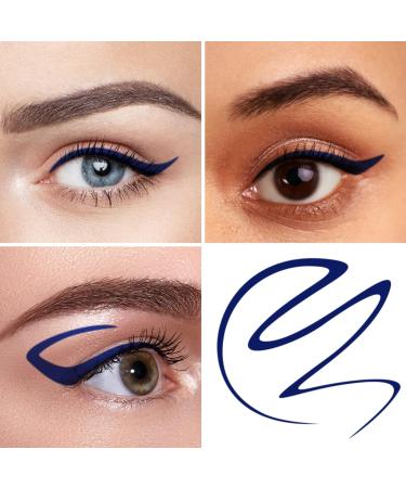 HANDAIYAN Blue Liquid Eyeliner - Long Lasting, Waterproof, Highly Pigmented Eye Liner - Smudge-Proof Colored Eye Pencil - Perfect Christmas Gift (#06 Blue) - Buy Online on GoSupps.com