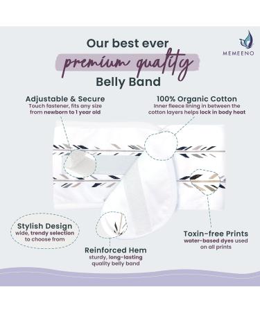 Baby Belly Band for Gas & Colic Relief - Self Heating Tummy Wrap for Newborns | Colic Belt & Gas Wrap - Soft Feathers Design - Buy Online on GoSupps.com