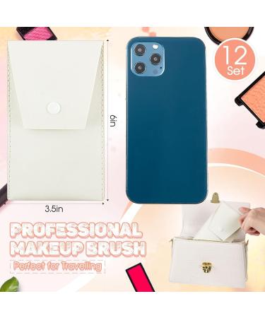 Buy Tioncy 12 Sets Travel Makeup Brush Set - Perfect Bridesmaid Gift & Wedding Favor - Synthetic Fibre Angled Blush Brushes - White - Buy Online on GoSupps.com