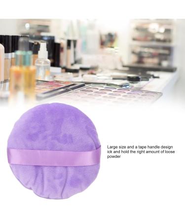 Buy Ultra Large Round Makeup Puff Pad - Soft Washable Swan Down Powder Puff for Wet/Dry Use - Purple | Perfect for Loose Powder Blending - Buy Online on GoSupps.com