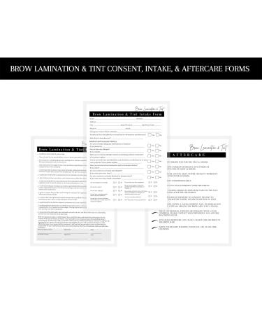 Eyebrow Lamination Approval Form Set - 75 Pieces | 21.6 x 27.9 cm - Intake & Reversing Forms for Professionals - Buy Online on GoSupps.com