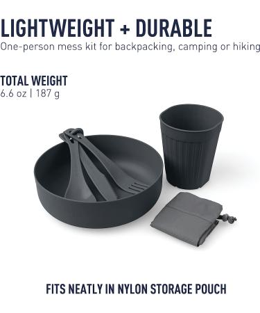 Sea to Summit Delta Light Solo Camp Dinnerware Set - Grey | Lightweight & Durable - Buy Online on GoSupps.com