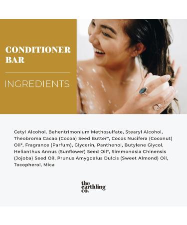 Earthling Co. Nourishing Conditioner Bar - Vegan Formula for All Hair Types - Citrus Sun Scent - 1.8 oz - Buy Online on GoSupps.com