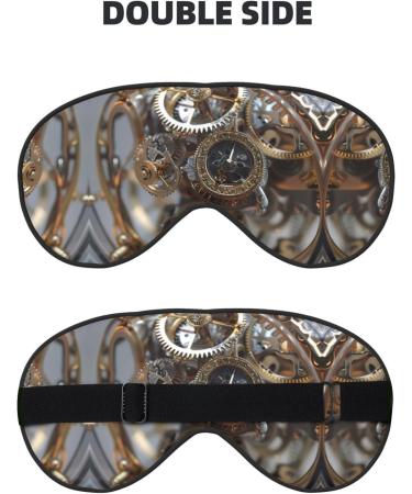 Buy Soft Clock Gear Print Sleep Eye Mask | Comfortable Eyeshade for Travel & Naps - Ideal for Men & Women - Buy Online on GoSupps.com