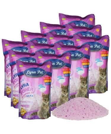 Lyra PET |12 x 5 l 60 l lyra power clumping silica silica cat litter |Stark clumping |Clean apartment |Neutralizes the smell |Dust -free |Sparingly in useFill up instead of refilling