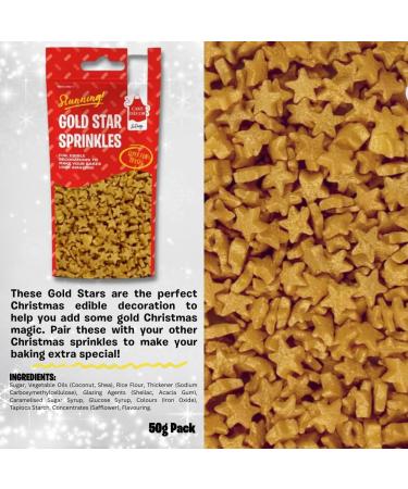 Cake D cor Christmas Sprinkles Set | 200g Edible Christmas Cake Decorations | Traditional Edible Christmas Sprinkles Snowflake Sprinkles Gold Stars & Holly Sprinkles (Stunning Christmas Sprinkles) - Buy Online on GoSupps.com