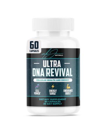 Alex Jones Naturals NAD+ Support Supplement | Ultra DNA Revival Formula | Cellular Energy & Wellness Support | Premium NMN + Resveratrol Blend | Vegan Capsules | 60 Count