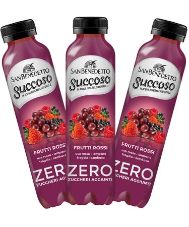 CAIYA 3X Saint Beno t Juicy Zero Red Fruits Fruit Flavored Drink 400ml 3 Bottles - Summer Drink 2023