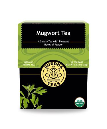 Buddha Teas Organic Mugwort Tea - OU Kosher, USDA Organic, CCOF Organic, 18 Bleach-Free Tea Bag