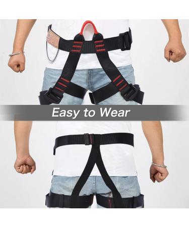 Gothicbride Adjustable Climbing Belt with Tool Rings - Semi-Body Service Belt for Mountaineering & Tree Climbing - Buy Online on GoSupps.com