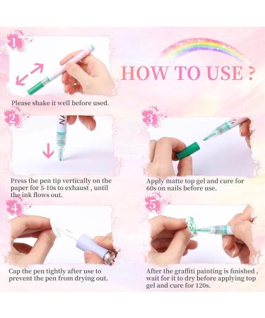 12PCS Nail Art Pens Set | 3D Quick Dry Macaron Color Drawing Pens for DIY Nail Art & Manicure | Multicolor Nail Design Pens for Home & Salon - Buy Online on GoSupps.com