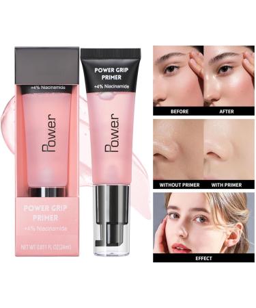 Power Grip Primer Power Grip Foundation Gel-Based Powder Clear Grip Primer Power Face Primer Hydrating Gripping Primer Hydrating Face Primer Makeup Pore Minimiser Primer for Long-Lasting Makeup (Pink) - Buy Online on GoSupps.com