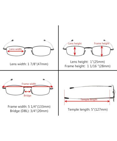 Eyekepper Folding Reading Glasses - Foldable Readers for Men & Women - +1.50 Strength - Black - Buy Online on GoSupps.com
