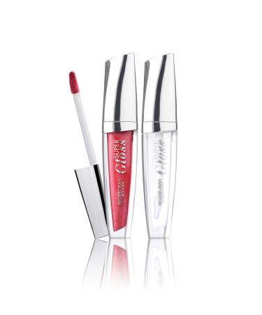 DEBORAH Deborah Milano - Super Glossy Lip Makeup Set No. 06 Pearly Red and No. 01 Transparent Volumizing and Shiny Lip Gloss with Hyaluronic Acid Gives Soft Smooth Lips and