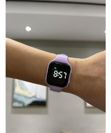 Buy E-vibra Waterproof Vibration Alarm Clock - Quiet Medical Memory Timer with 15 Daily Alarms (Purple Square) | International Shipping Available - Buy Online on GoSupps.com