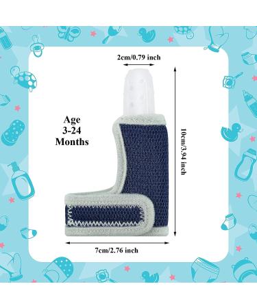 Silicone Toddler Finger Guard Set with Wrist Band | Prevent Finger Sucking | Blue | 2 Pieces - Buy Online on GoSupps.com