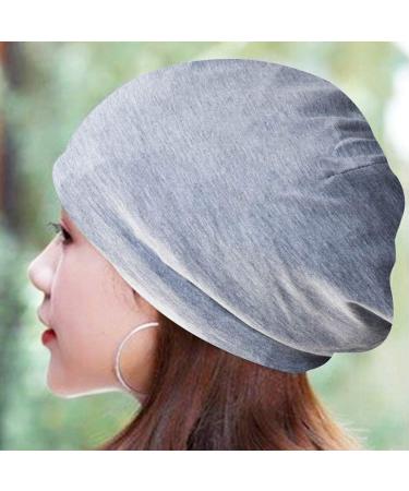 Satin Lined Sleep Cap for Women - Black Pink Grey | Cotton Hair Sleeping Hat - Buy Online on GoSupps.com