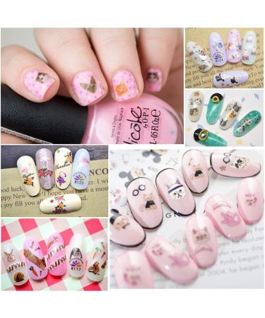 Kalolary 840+ Pattern Animals Nail Stickers | Self-Adhesive Nail Art for Girls | DIY Decorations for Kids' Birthdays - Buy Online on GoSupps.com