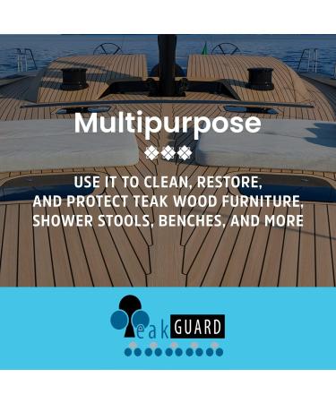 Premium Teak Cleaner & Brightener | Water-Based Teak Wood Restorer & Protectant | Finish Teak Sealer & Polisher for Indoor & Outdoor Furniture 16 oz - Buy Online on GoSupps.com