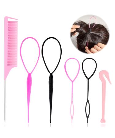 6 pieces of hair styling set for women and girls hair mesh tools - hair braiding tools for DIY hairstyles hairstyle help for women girls - Buy Online on GoSupps.com