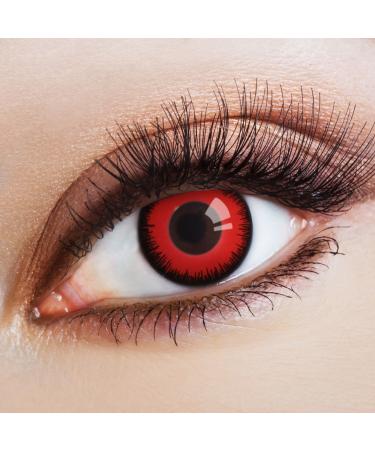 aricona contact lenses - opaque red contact lenses - colored Halloween cosplay contact lenses without prescription