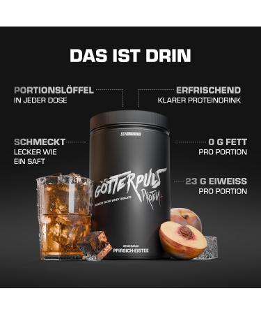 OS NUTRITION G tterpuls Protein+ Premium Clear Whey Isolate 600g - Peach Iced Tea | High-Quality International Shipping - Buy Online on GoSupps.com