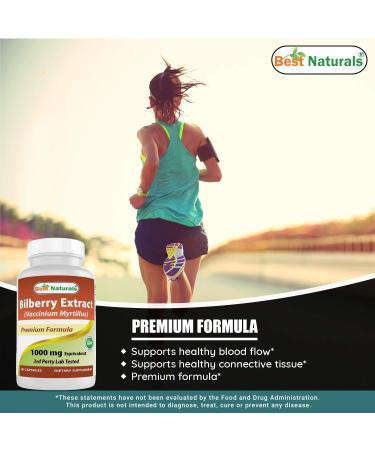 Buy Best Naturals Bilberry 1000 Mg - 90 Capsules (Pack of 3) for Eye Health | Fast International Shipping - Buy Online on GoSupps.com