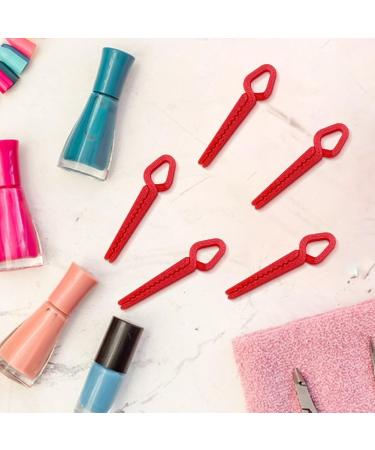  Stronrive Nail Polish Protector Set of 5 Nail Colouring Clips Reusable Leak-Proof Manicure Clip 3D Printed for Home Travel Daily Evening - Buy Online on GoSupps.com